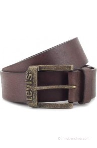 Levi's Men Brown Metal, Genuine Leather Belt(Brown)